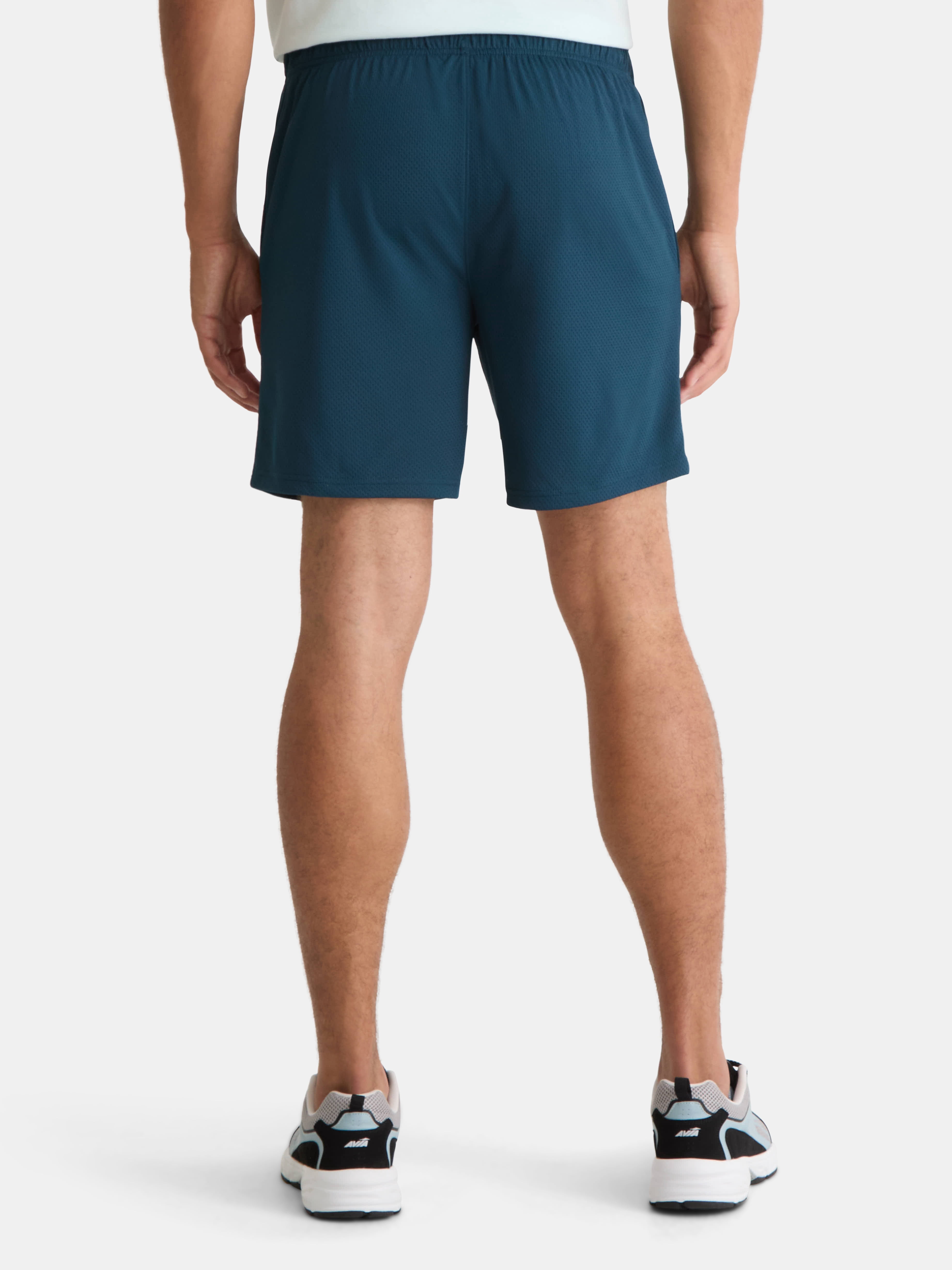 Athletic Works Men's and Big Men's Mesh Shorts, 7" Inseam, Sizes S-5XL