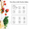 thumbnail image 3 of Juego de dados de comida FOOZDEEVAAQ, regalo del undécimo aniversario para él, 3 of 6