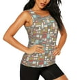 thumbnail image 2 of Fotbe Kitchen Food Blusas Sin Mangas para Mujer – Estilo Casual, Corte Suelto, Slim-Fit, Cuello Redondo Deportivo, Tops de Verano para Gimnasio y Yoga-X-Large, 2 of 7