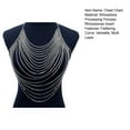 thumbnail image 6 of Versatile Rhinestone Chest Chain Multi Layer Design Lightweight Body Chain Women Statement Body Accessory, 6 of 6