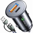 thumbnail image 1 of Chenchen 54W USB C Car Charger - Fast Charge, 36W PD Port, 8X Faster, Dual Device, Safety Protection, Compatible with iPhone 14, Samsung Galaxy S23, Google Pixel, iPad, AirPods, 1 of 1