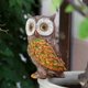 thumbnail image 2 of Hojas de jardín europeas y americanas, adornos de búho de simulación, artesanías de animales de pájaros de resina para el jardín del hogar, venta al por mayor, 2 of 5