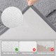 thumbnail image 5 of Juego de alfombras de baño SHACOS Super Soft de 50 x 80 cm y 40 x 60 cm, color gris claro, 5 of 7