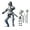 Argent, variante sur Figurine Articulée de Chevalier d'Armure avec Accessoires Articulations Mobiles Modèle de Soldat Guerrier Médiéval Imprimé 3D Jouet Anti-Stress Mannequin Articulé Décoration