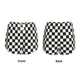 thumbnail image 6 of Sigee Black and White Checkerboard for Women's Athletic Shorts High Waisted Running Shorts Pocket Sporty Short Gym Elastic Workout ShortsSmall, 6 of 9