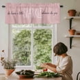 thumbnail image 6 of Pink Rod Pocket Curtain Valance, She Leaves A Little SPARKLE Wherever She Goes Farmhouse Window Valance for Living Room, Bedroom, Kitchen 54"W x 18"L, 6 of 9