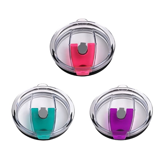 ACDANC 3pcs Leak Proof and Spill Resistant Replacement Lid for 30 oz Tumblers (Blue/Purple/Rosy)