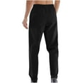 thumbnail image 5 of YLSDY Men's Hiking Pants Running Pants Quick Dry Lightweight Water Resistant Elastic Waist Cargo Pants for All Seasons Black XXL, 5 of 8