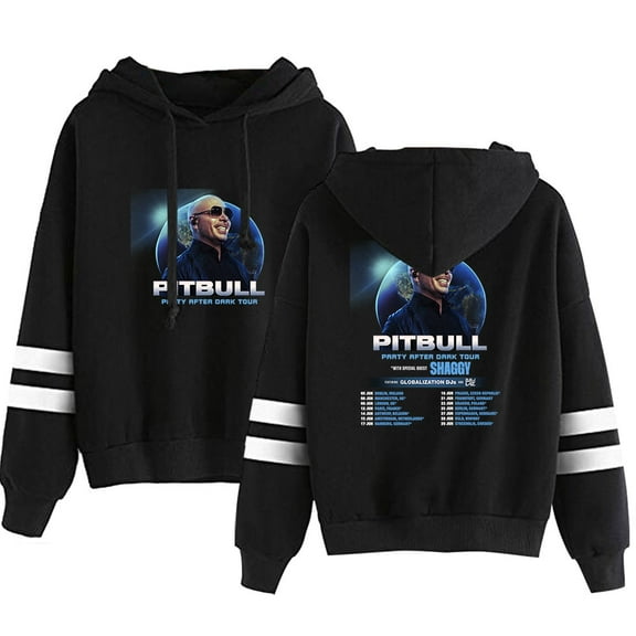 Pitbull Party After Dark Tour 2025 Sweatshirt Merch Men/Women Unisex Long Sleeve Hooded Fashion Streetwear