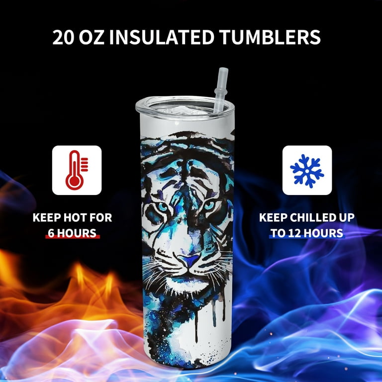 AGH 25Pack 20oz Sublimation Tumbler Blank Skinny Straight Silver, Stainless  Steel Tumblers Bulk With Silicone Bottoms, Heat Tape, Reuse Straw and