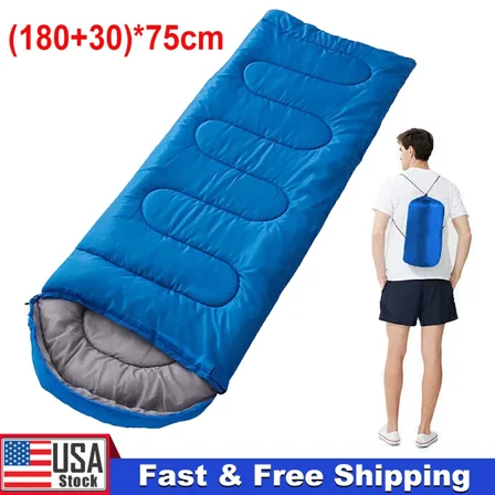Thick Adult Cold Weather Warm Sleeping Bag For Big & Tall Waterproof Winter Bag