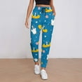 thumbnail image 2 of Women's Sweatpants, Cartoon Goose Baggy Sweatpants Joggers for Women, Fall Outfits for Women 2024 Lounge Yoga Athletic Workout Pants with Pockets, 2 of 7