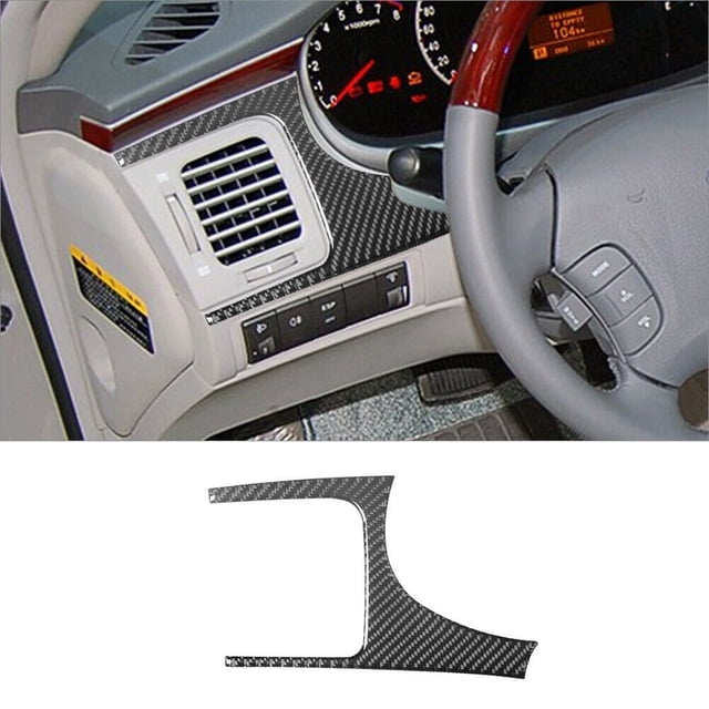Real Bright Soft Car Interior Carbon Fiber Sticker DecorationCarbon Fiber Interior Driver Side Dashboard Cover For Hyundai Azera 2006-11Auto Car Protection Interior Accessories