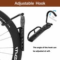 thumbnail image 3 of AYAMAYA 4 Pack Bike Rack for Garage Wall Mount, Vertical  Bike Storage Bicycle Hanging Hooks with Screws - Holds up to 67 lb, Black, 3 of 9