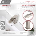 thumbnail image 5 of Stylish Sabana Ht 7" Single Handle Brushed Nickel Bathroom Faucet B-109B, 5 of 11