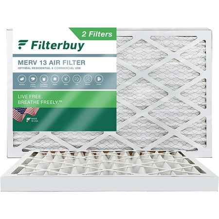 

Filterbuy 20x30x2 MERV 13 Pleated HVAC AC Furnace Air Filters (2-Pack)