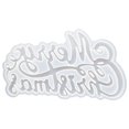 thumbnail image 1 of Silicone Merry Christmas Light Decor Casting Mold Resin Epoxy Mould Craft Tool, 1 of 5