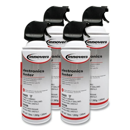 Compressed Air Duster Cleaner, 10 Oz Can, 4/pack | Bundle of 5 Packs