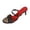Black, variant on Slippers Ndbuld Women's Fashionable And Casual Summer Comfortable And Breathable Sequin Rhinestone Fashionable Thin Heel Two-Way High-Heeled Slippers