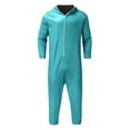 thumbnail image 5 of QATAINLAV Mint Green Onesie Hoodies for Women Long Sleeve Zipper Jumpsuit Casual Hooded Overalls Loungewear Christmas Pajamas, 5 of 10