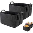 thumbnail image 1 of 2 Pcs Felt Storage Basket, Black, 1 of 5