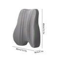 thumbnail image 3 of Lumbar Support Pillow for Office Chair, Foam Back Cushion with Ergonomic Design, 40x40x8cm in Blue Pink or Gray, Relieves Back Pain for Long Hours Sitting at Home or in Car,Vsgery, 3 of 9