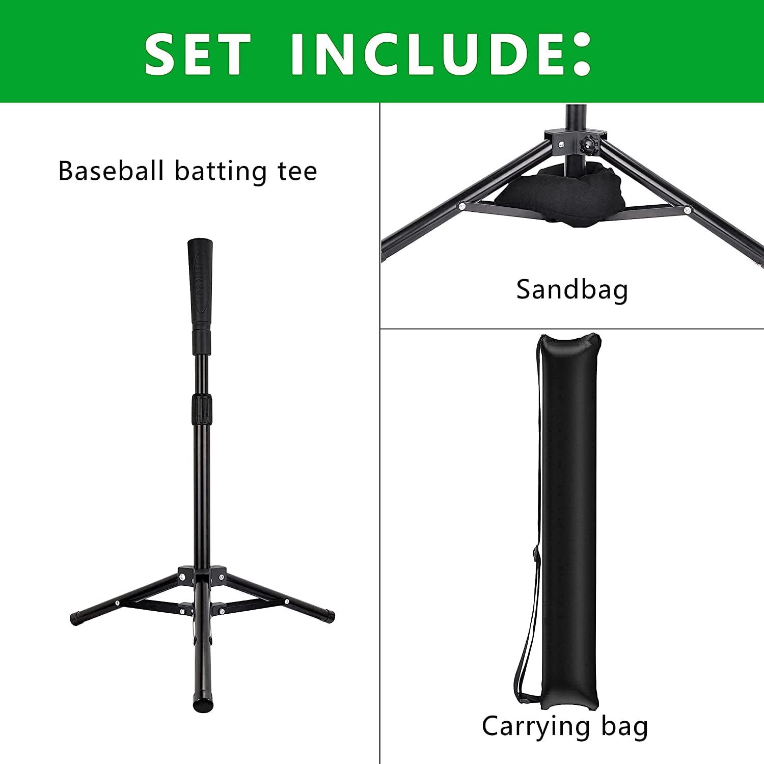 Adoreal Adjustable Baseball/Softball Batting Tee Stand