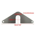 YULIJU Hose Bib Mounting Plate1 Set Triangle Faucet Mounting Plate Fix