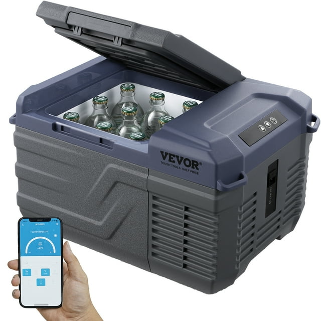 VEVOR Réfrigérateur de Voiture Portable Congélateur Compresseur 9 L Zone Simple pour Voiture Maison