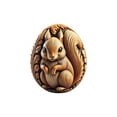 thumbnail image 2 of DAMAI 2026 Animal Easter Hand Carved Craft Eggs, Animal Patterns Easter Decorations and Basket Fillers Holiday Gifts, Animal Easter Carved Craft Eggs, 2 of 6