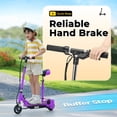 thumbnail image 6 of Zupapa Electric Scooter with Seat for Kids Ages 8-12, Foldable UL Certified Motorized Scooter 10 MPH Top Speed, 70-Minute Battery Life, 155 lbs Load Capacity, Purple, 6 of 11