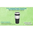 thumbnail image 2 of 16 oz. Insulated Plastic Travel Mugs - 10 Pack - Stainless Steel, 2 of 5