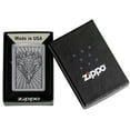 thumbnail image 6 of Zippo Eagle Shield Emblem Design Street Chrome Pocket Lighter, 6 of 7