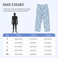 thumbnail image 4 of Vsdgher Daisies Flowers Print Mens Pajama Pants Sleep & Lounge Pants, PJ Bottoms With elastic waistb and Pockets, 4 of 5