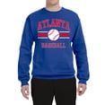 thumbnail image 2 of Wild Bobby City of Atlanta Baseball Fantasy Fan Sports Unisex Crewneck Sweatshirt, Royal, Medium, 2 of 6