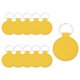 thumbnail image 1 of Uxcell 10 Pcs blanks de llavero de cuero PU en bulk, llavero circular para grabado láser, kit de llavero de cuero con anillos para suministros de bricolaje y regalos (Amarillo, 2" Diámetro.), 1 of 6