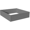 thumbnail image 1 of NuVue 26008 Boîte de jardin carrée extra haute en PVC gris 111,8 cm, 1 of 5