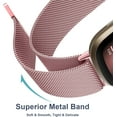 thumbnail image 3 of REQO Metal Band for Fitbit Sense 2 / Sense Bands, Fitbit Versa 4 / Versa 3 Bands Women Men, Stainless Steel Mesh Magnetic Replacement Bracelet Strap Compatible for Fitbit Sense 2 / Versa 4 Smartwatch, 3 of 8