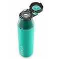 thumbnail image 4 of Zulu Studio Glass Water Bottle, Mint, 26 oz, 4 of 5