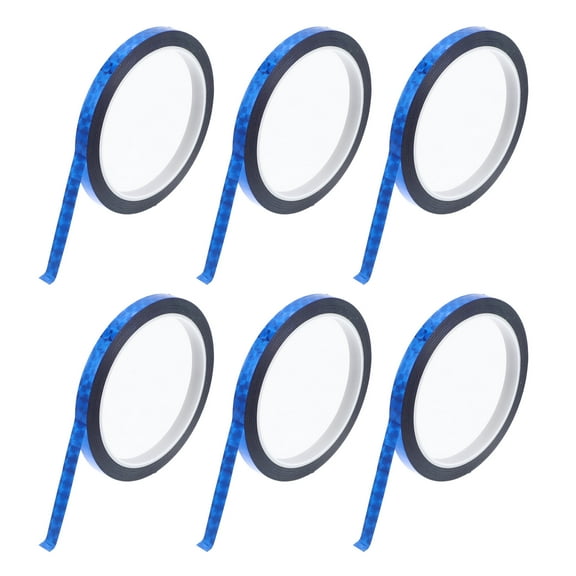 Unique Bargains Pinstripe Tape 164.04ft x 0.2" Car Stripes Pinstripe Decals for Car, Motorcycle and Boat, Racing Stripes DIY Stickers Laser Blue 6 Pcs