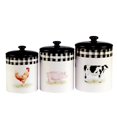 thumbnail image 2 of On the Farm 3-Piece Earthenware Canister Set, 2 of 5