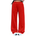 thumbnail image 3 of Hearthz Wide Leg Sweatpants Women High Waist Trousers Women Fall Soft Fleece Womens Sweatpants Cotton Joggers for Women, 3 of 6