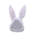 thumbnail image 1 of Lindo gorro con orejas de conejo, gorro largo y novedoso, diadema con orejeras. Blanco3, 1 of 8