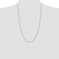 thumbnail image 4 of Primal Gold 14 Karat White Gold 0.95mm Diamond-cut Cable Chain Necklace, 4 of 4