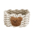 thumbnail image 2 of Fnyoxu Cotton Bear Woven Basket Desktop Storage Basket Cute Cosmetics Sundry Storage Basket Organizer Box, 2 of 2