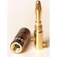 thumbnail image 2 of Banana Plugs Goaycer chapados en oro de 24 quilates para cable de altavoz (6 pares), 2 of 7