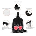 thumbnail image 2 of Lsque Animal Bulldog French Pattern Chest Package – Foldable Waterproof Chest Bag with Adjustable Shoulder Strap, Double Zipper Compartments & D-Buckle Design, 2 of 7