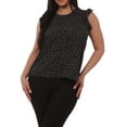 thumbnail image 5 of Tops With Ruffle Armhole Detail - Black, 5 of 6