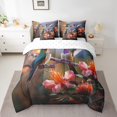 thumbnail image 2 of YST Bird Comforter Set Bed in a Bag, 3D Sparrow Theme, Queen Size, 7 Count, 2 of 5
