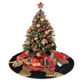 thumbnail image 4 of Falda para árbol de Navidad con enano gruñón, suave y divertida, decoración navideña de granja con collar para árbol de Navidad de 48", 4 of 4